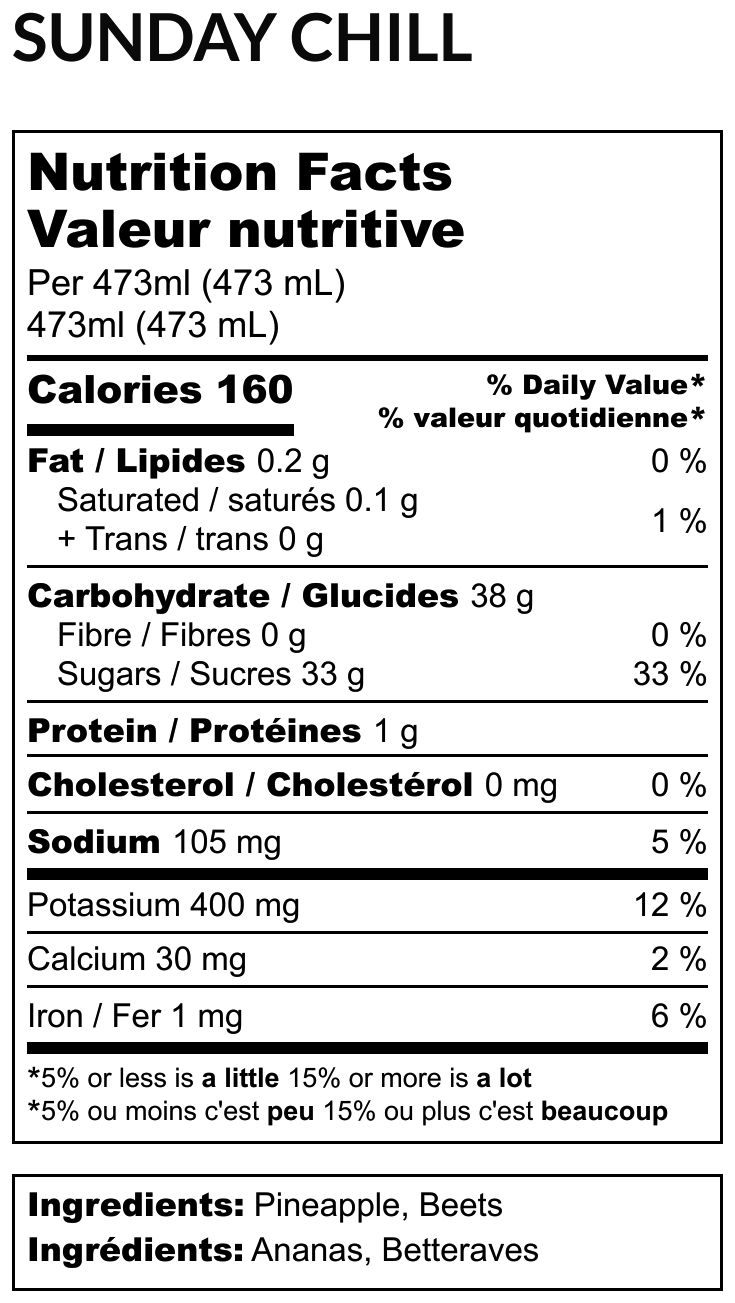 Sunday Chill Juice (16oz)